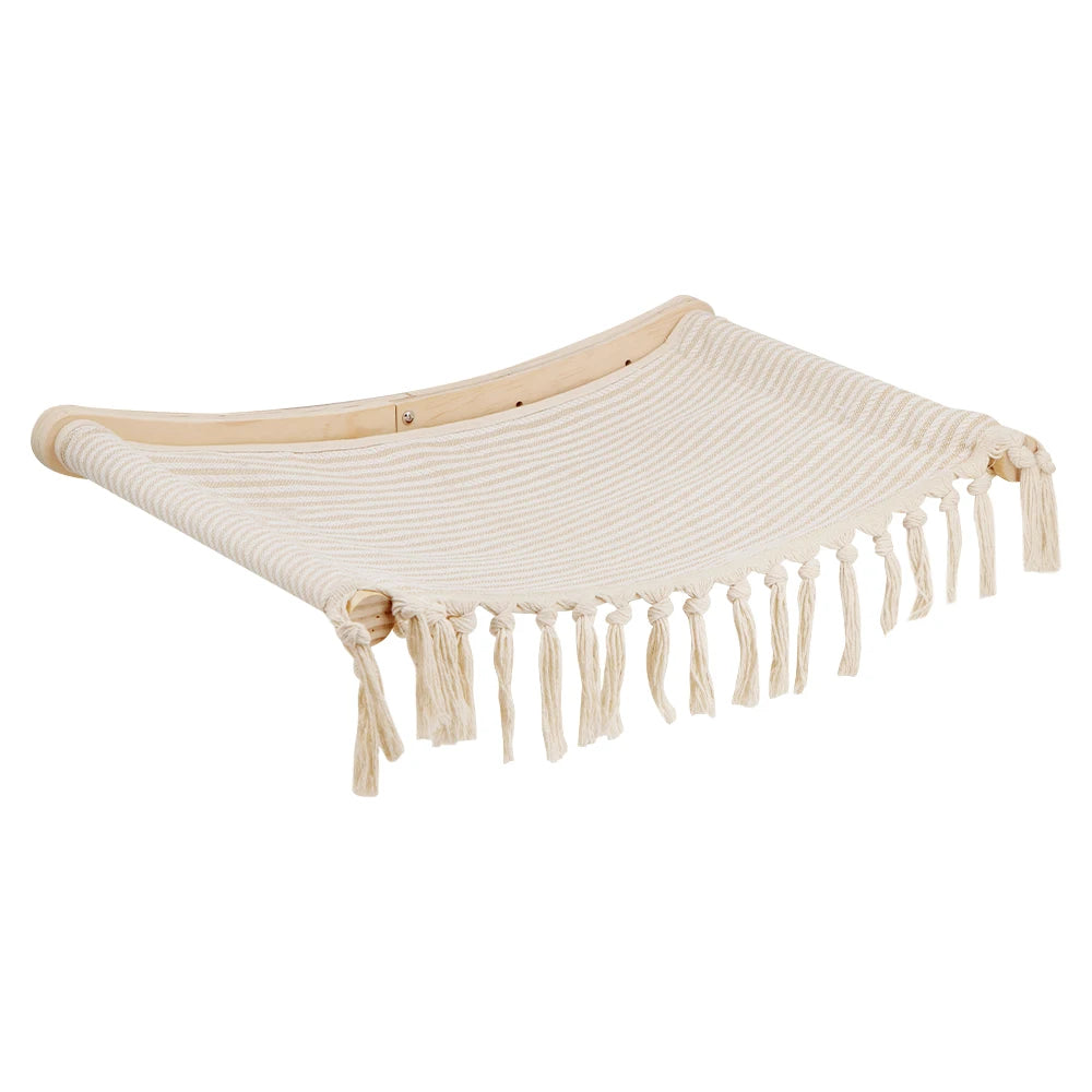 Hamac mural chat design macramé – Griffoirs Mural chic et robuste