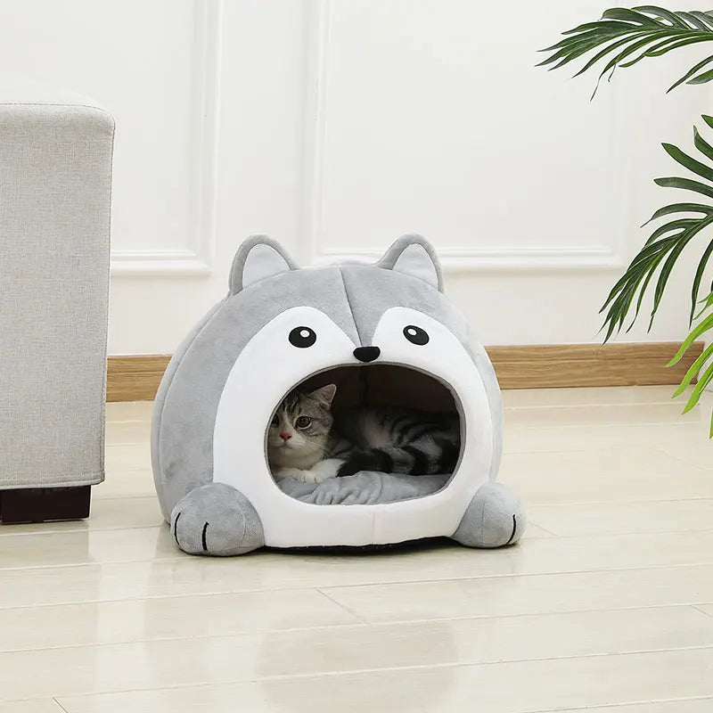 Panier Douillet pour Chat – Lit Grotte Ultra Moelleux