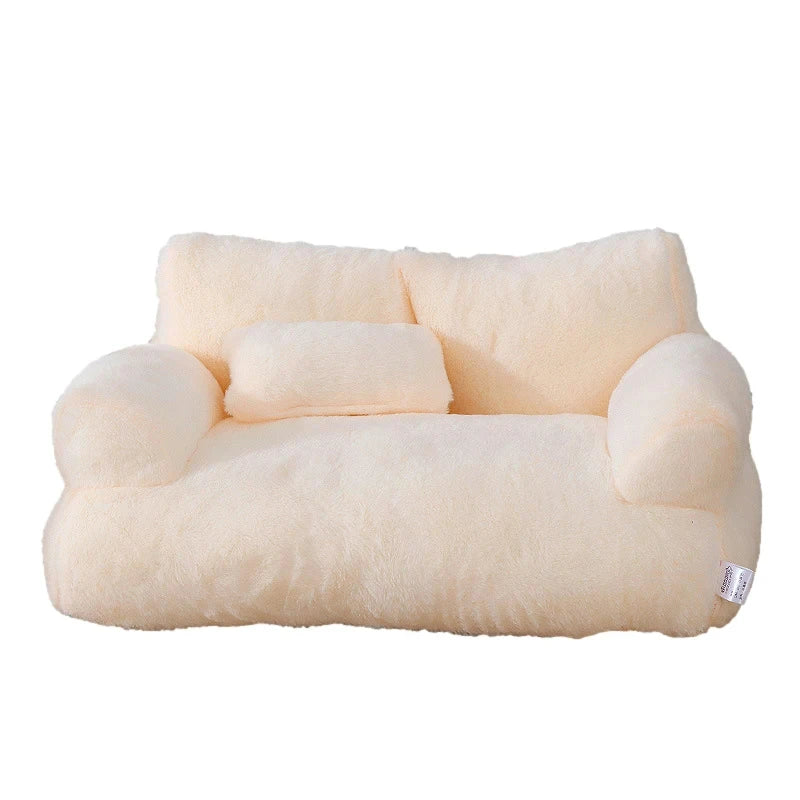 Canapé Lit Douillet pour Chat – Nid Chaud en Hiver en Peluche Confortable