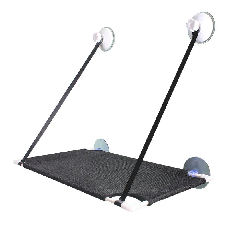 Hamac de fenêtre double pour chat – Lit suspendu avec ventouses solides