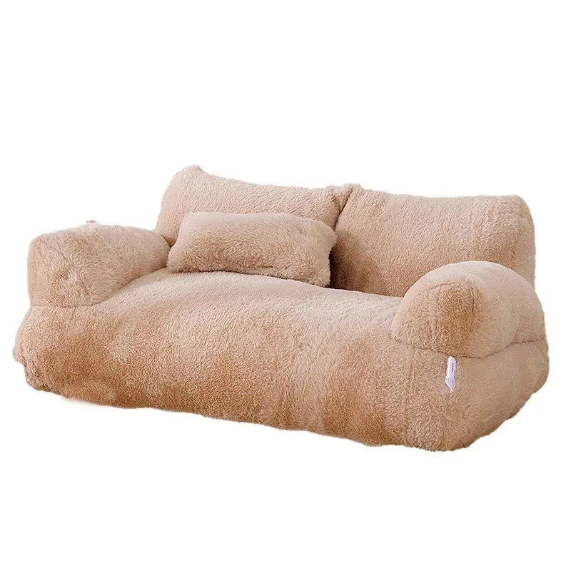 Canapé Lit Douillet pour Chat – Nid Chaud en Hiver en Peluche Confortable