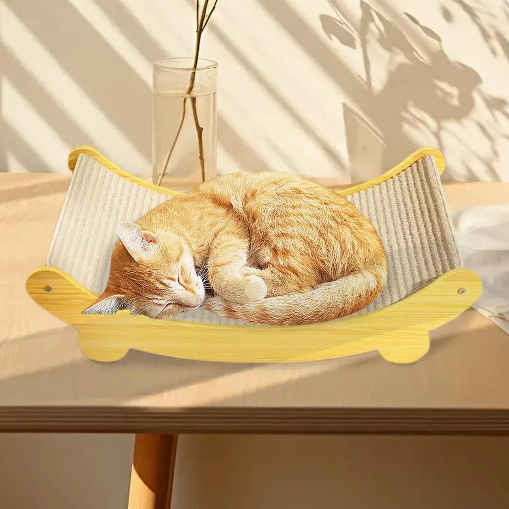 Griffoir Tapis Sisal Recyclable avec Lit Relaxant pour Chat