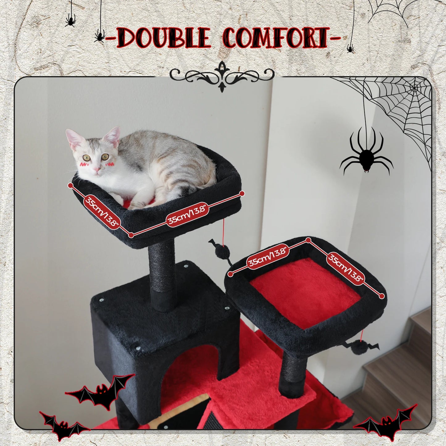 Grand Arbre à Chat d’Intérieur Multi-Niveaux