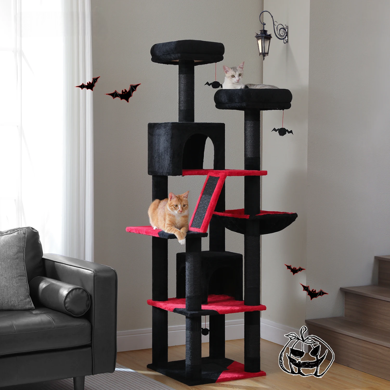 Grand Arbre à Chat d’Intérieur Multi-Niveaux