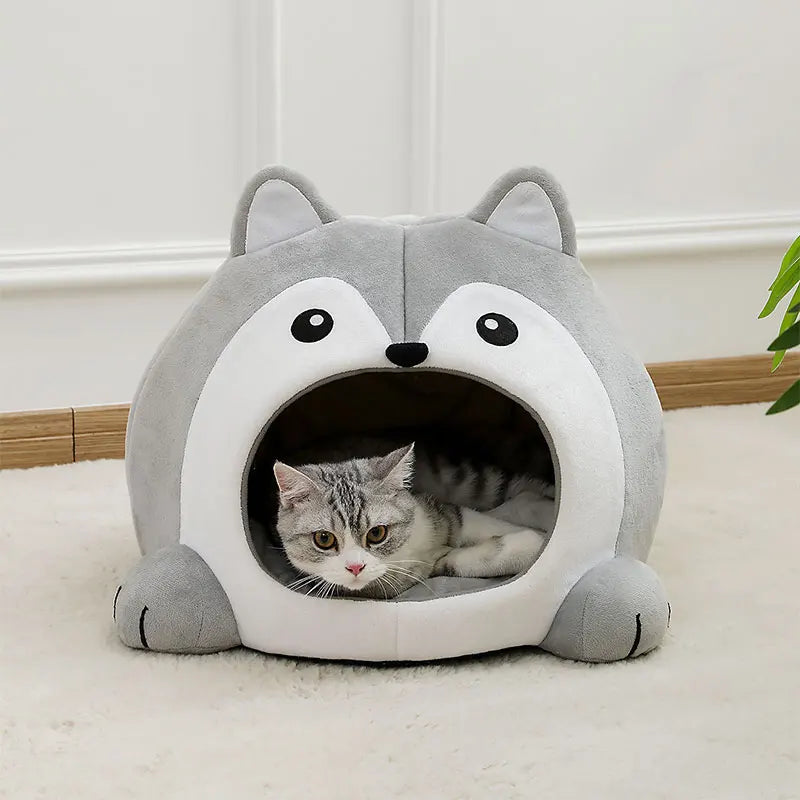 Panier Douillet pour Chat – Lit Grotte Ultra Moelleux