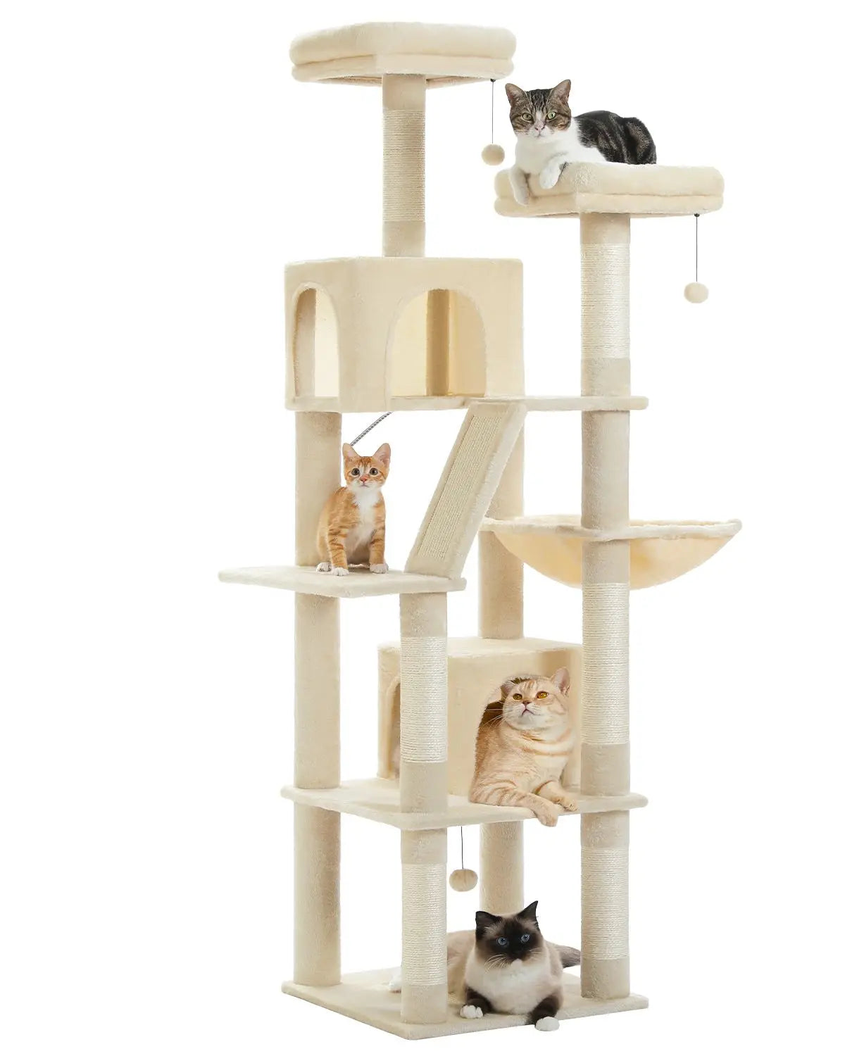Grand Arbre à Chat d’Intérieur Multi-Niveaux