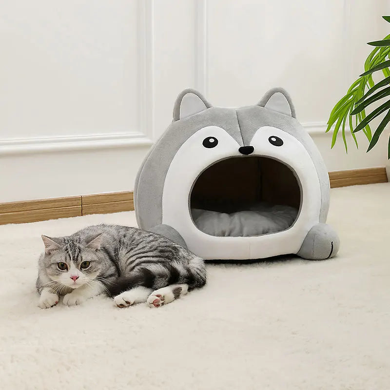 Panier Douillet pour Chat – Lit Grotte Ultra Moelleux