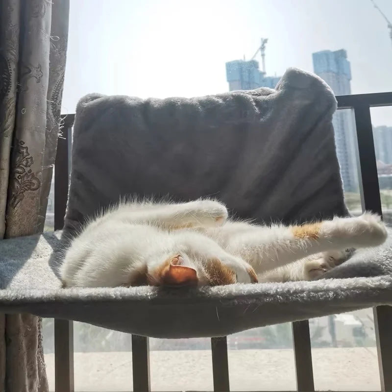 Hamac radiateur pour chat – Lit suspendu amovible et panier douillet