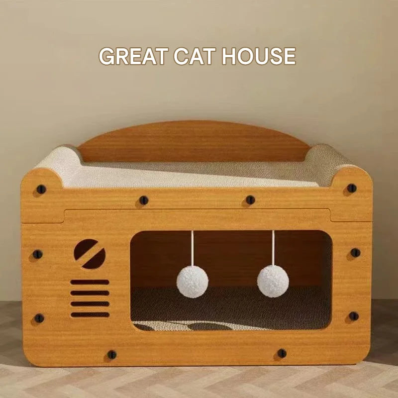 Panier griffoir design et robuste pour chats exigeants