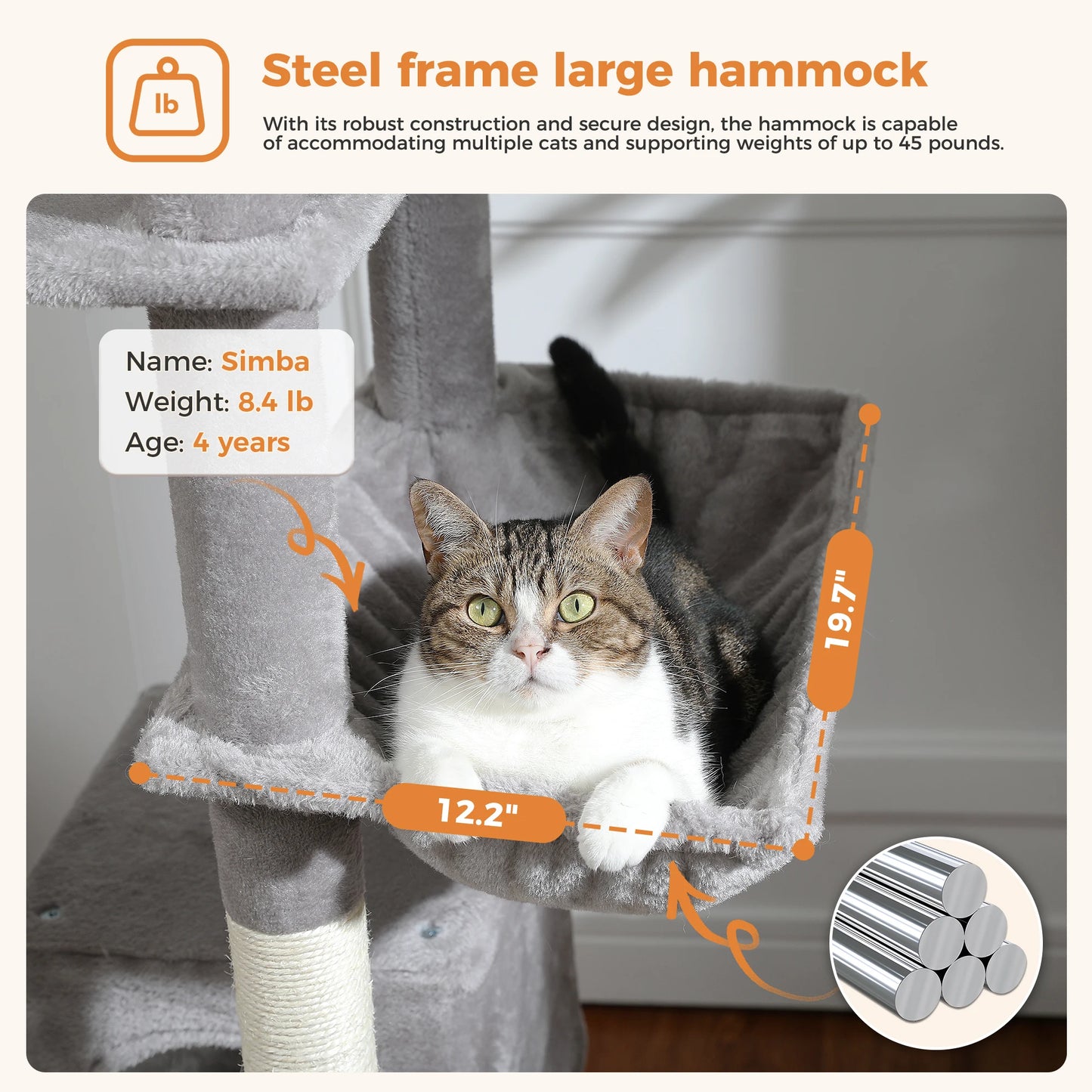 Grand Arbre à Chat d’Intérieur Multi-Niveaux
