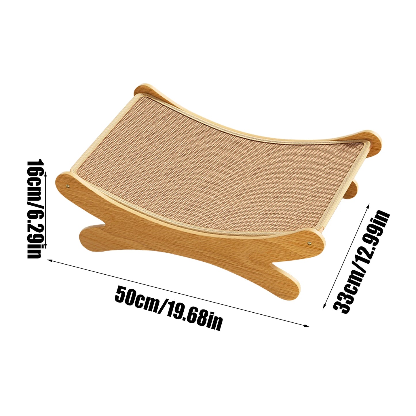 Griffoir Tapis Sisal Recyclable avec Lit Relaxant pour Chat