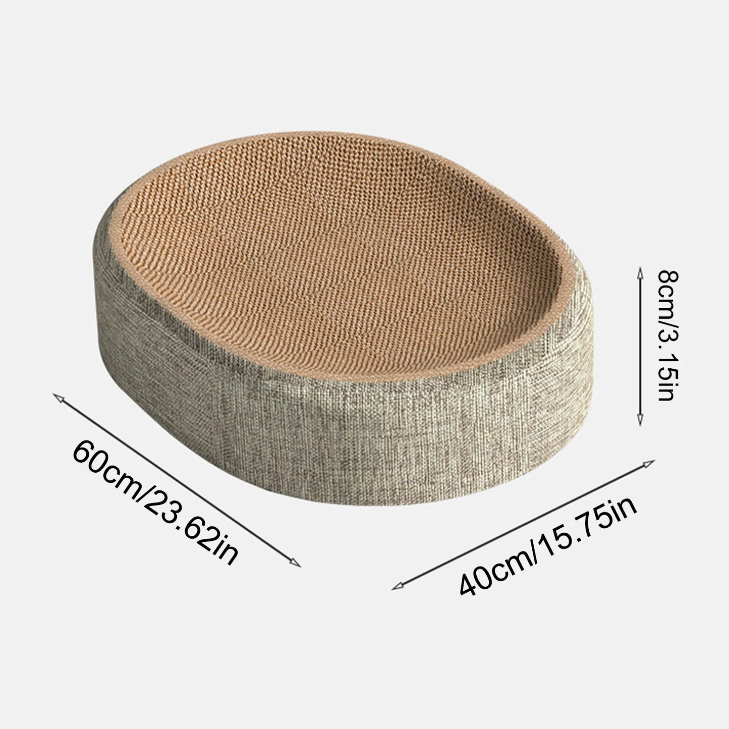 Griffoir Tapis Sisal Recyclable avec Lit Relaxant pour Chat