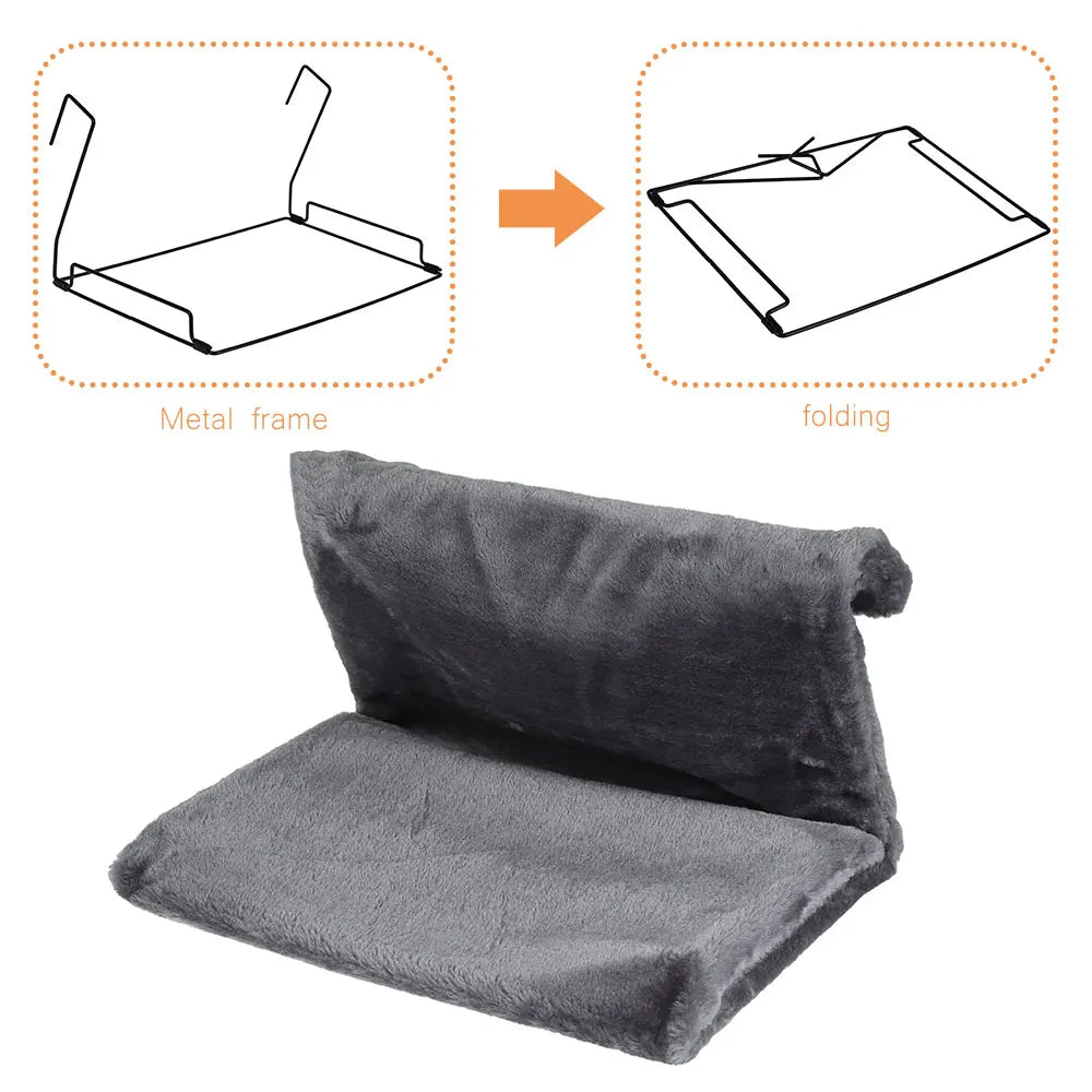 Hamac radiateur pour chat – Lit suspendu amovible et panier douillet