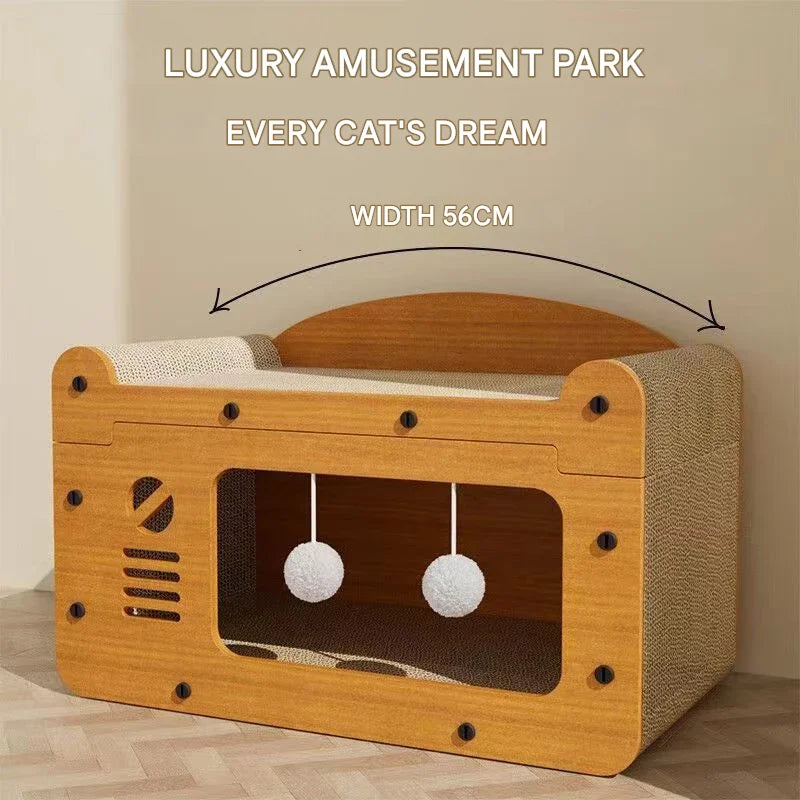 Panier griffoir design et robuste pour chats exigeants