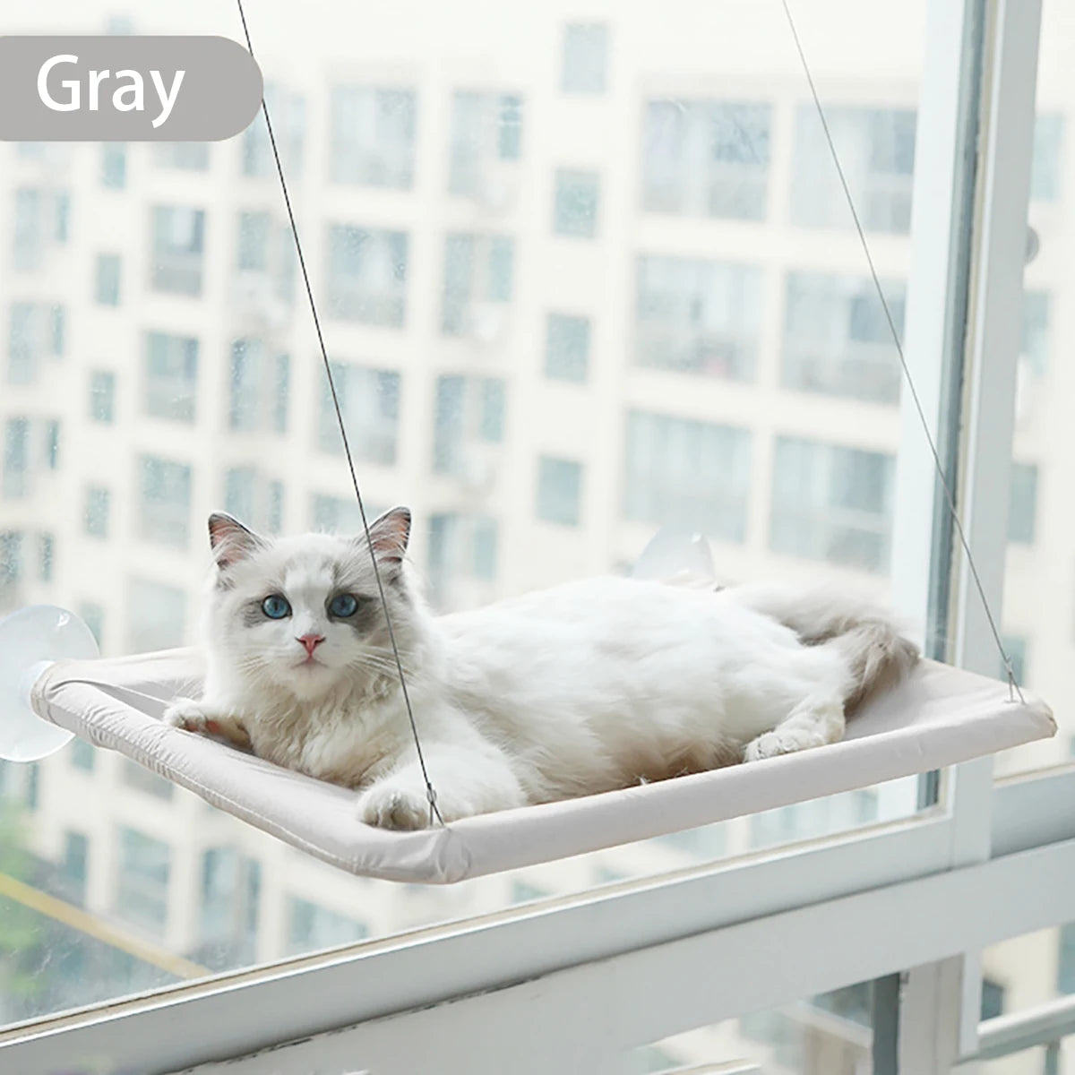 Hamac de fenêtre pour chat – Lit suspendu stable et confortable