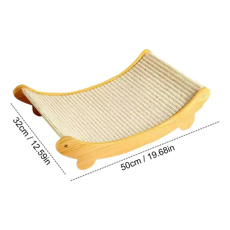 Griffoir Tapis Sisal Recyclable avec Lit Relaxant pour Chat