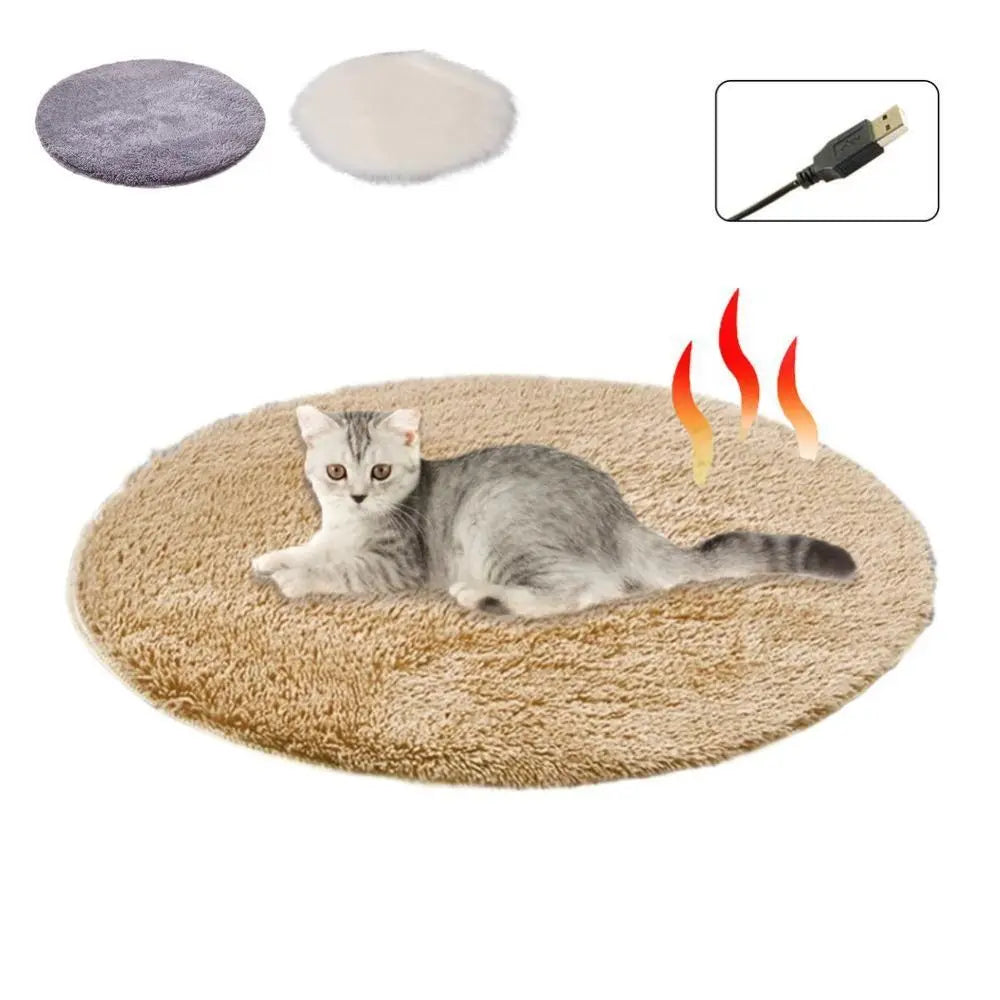 Coussin chauffant pour chat 40 cm – Imperméable, anti-griffures et alimentation USB
