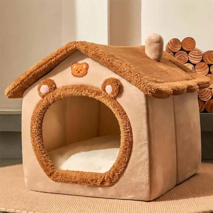 Maison pliable pour chat – Lit, canapé et niche lavable pour chats d’appartement