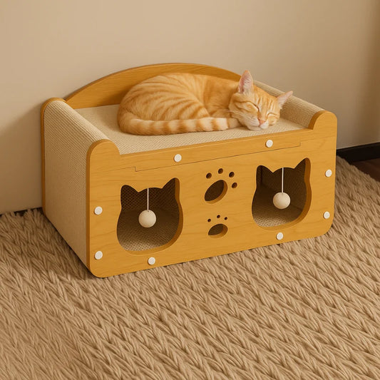 Panier griffoir design et robuste pour chats
