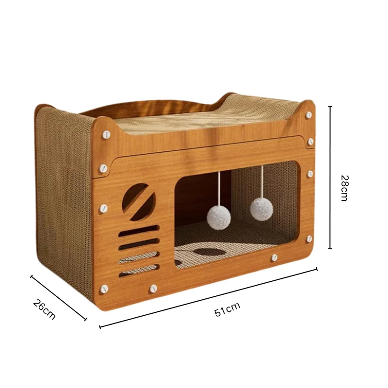 Panier griffoir design et robuste pour chats exigeants