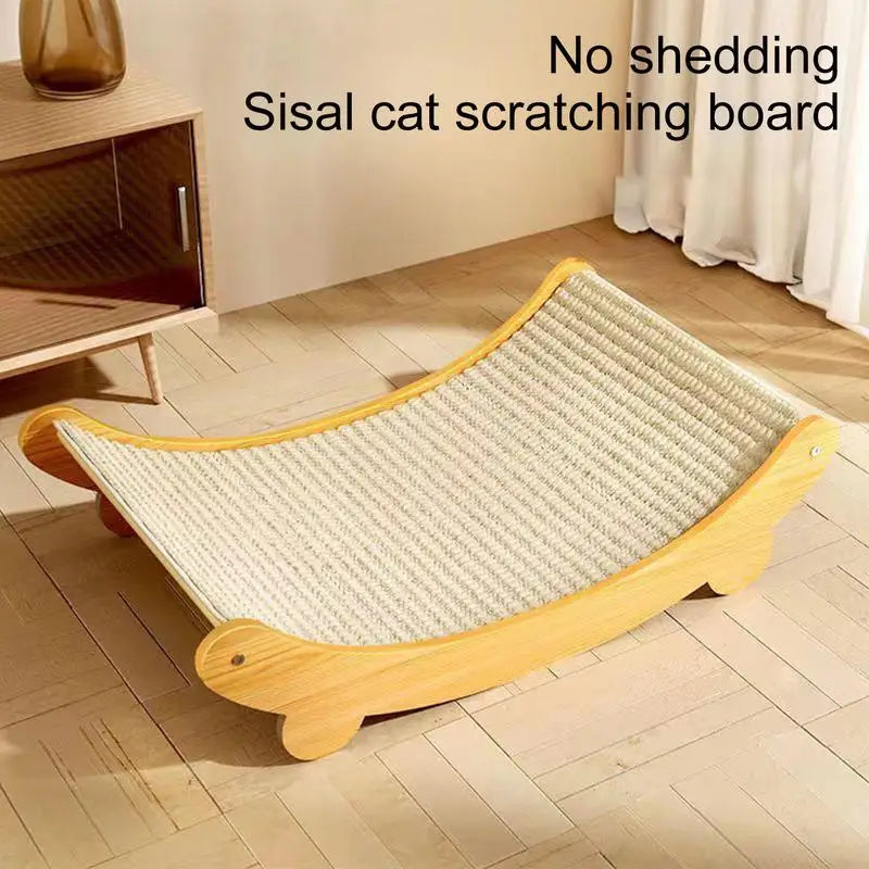 Griffoir Tapis Sisal Recyclable avec Lit Relaxant pour Chat