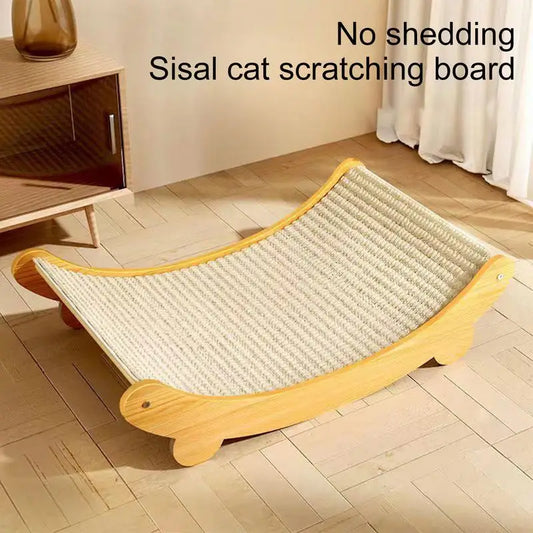 Griffoir Tapis Sisal Recyclable avec Lit Relaxant pour Chat