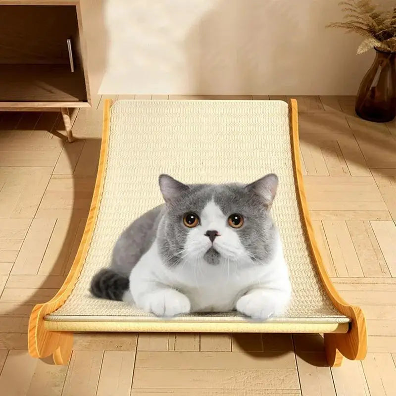 Griffoir Tapis Sisal Recyclable avec Lit Relaxant pour Chat