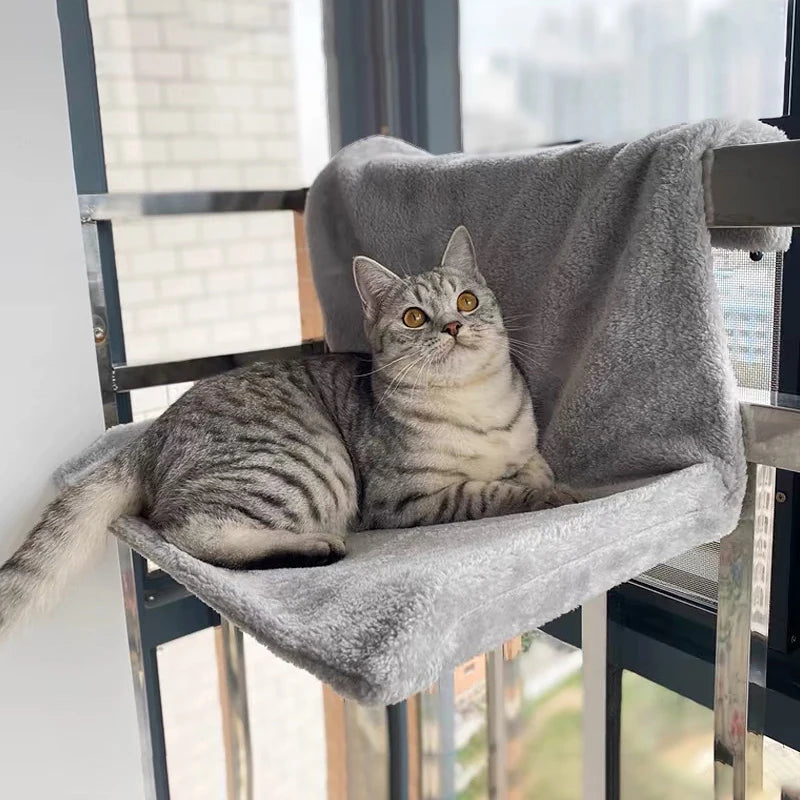 Hamac radiateur pour chat – Lit suspendu amovible et panier douillet