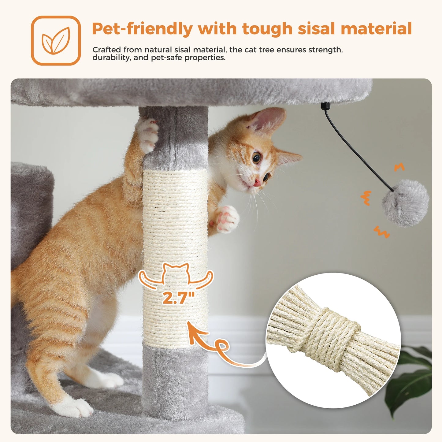 Grand Arbre à Chat d’Intérieur Multi-Niveaux